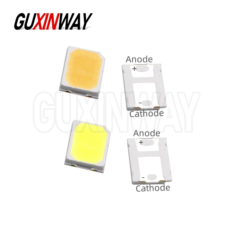 100 قطعة SMD 2835 أبيض/أبيض دافئ 0.5 واط 1 واط 3 فولت 6 فولت 9 فولت 18 فولت 30MA 60MA 80MA 100MA 150MA سطح جبل LED صمام ثنائي باعث للضوء مصباح