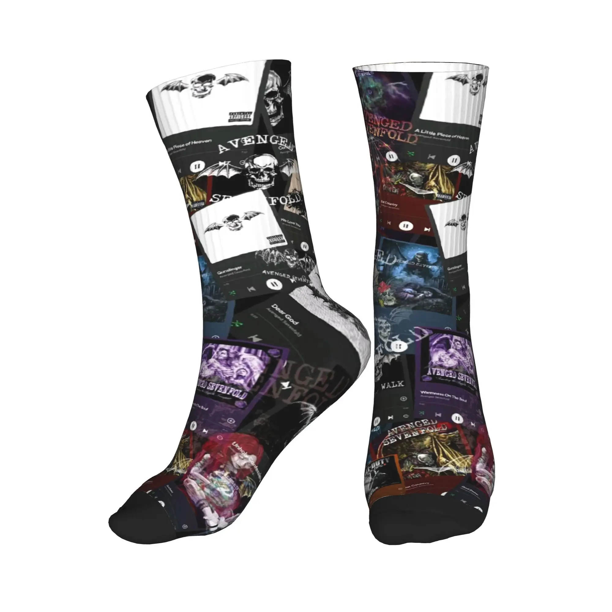 

Носки All Seasons Avenged Sevenfold Sport средней длины, влагопоглощающие, повседневные, для мужчин и женщин