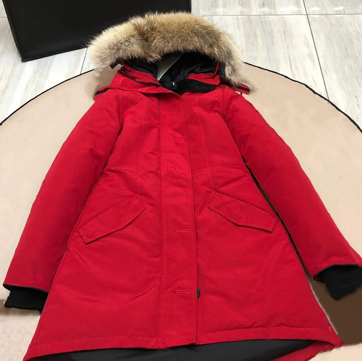 Winter warmer Mantel Damen Daunenjacke Langer Stil Berühmter Designer Parka der Luxusmarke Goose hochwertige Cusual-Jacke