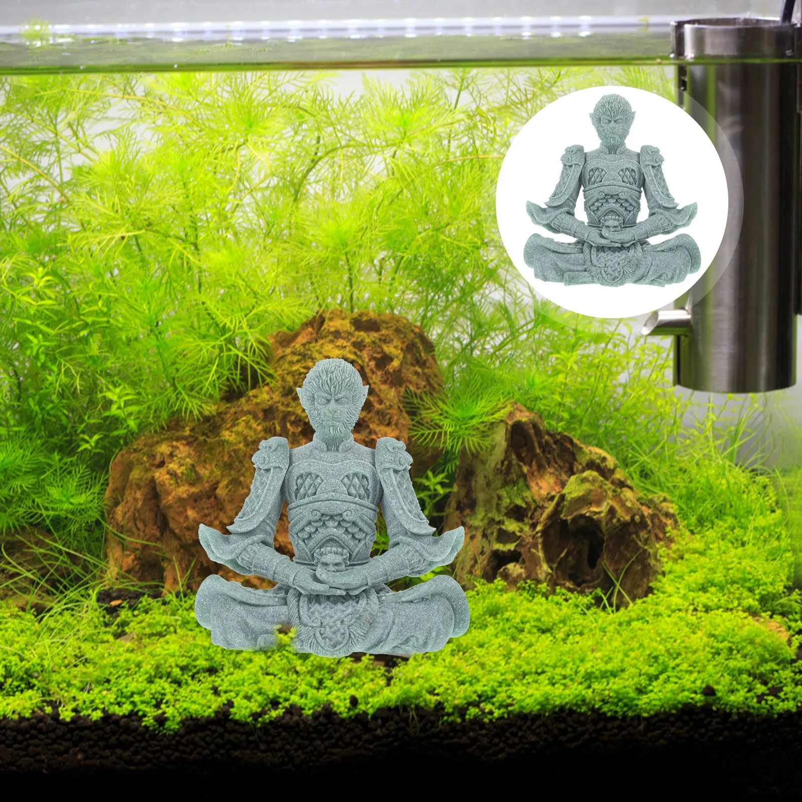 

Monkey Tea Pet Sandstone Small Desktop Ornament Office Home Decor Lovely Tabletop Microlandscape Tea Pet Adornment