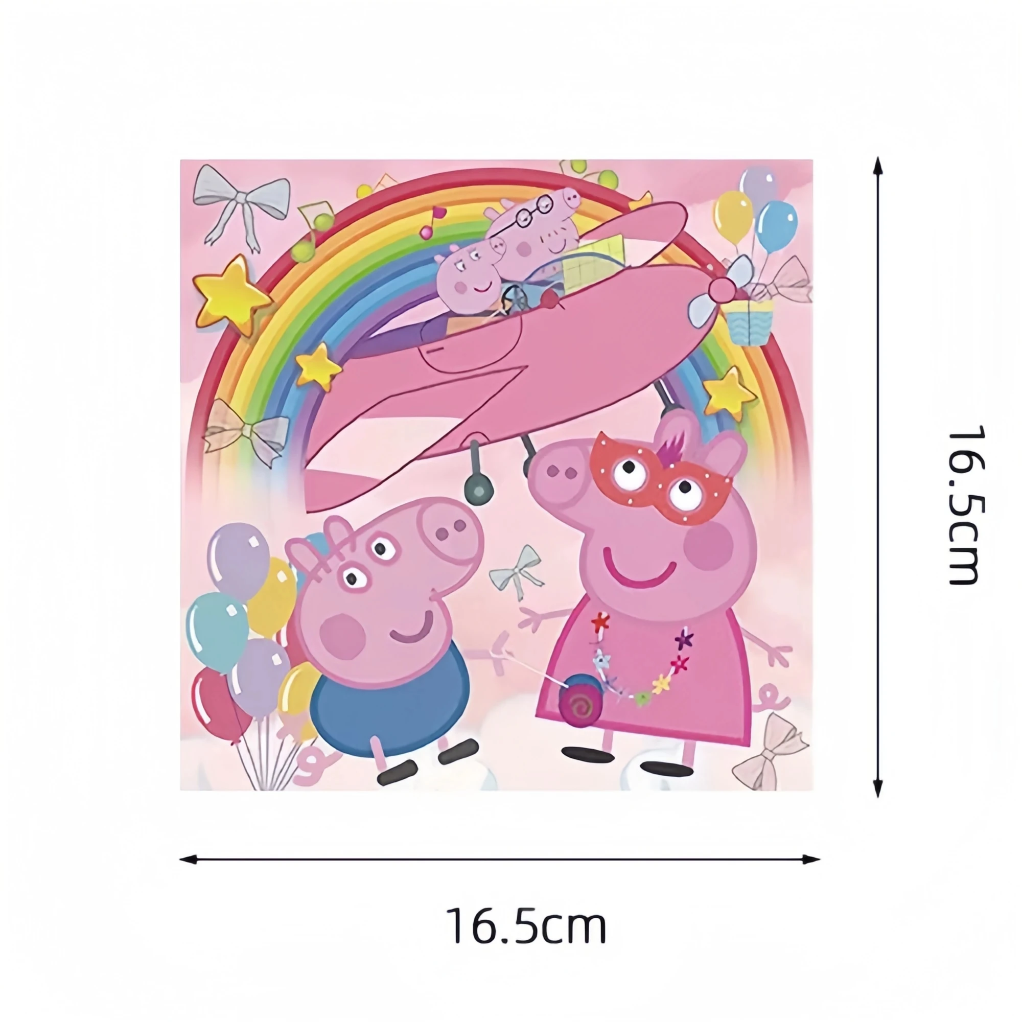 Peppa Pig Geburtstagsparty-Dekorationen: Ballons, Teller, Becher, Banner, Tischgeschirr-Set für Babyparty, George Page Partyzubehör, Kindergeschenke – Detail 5