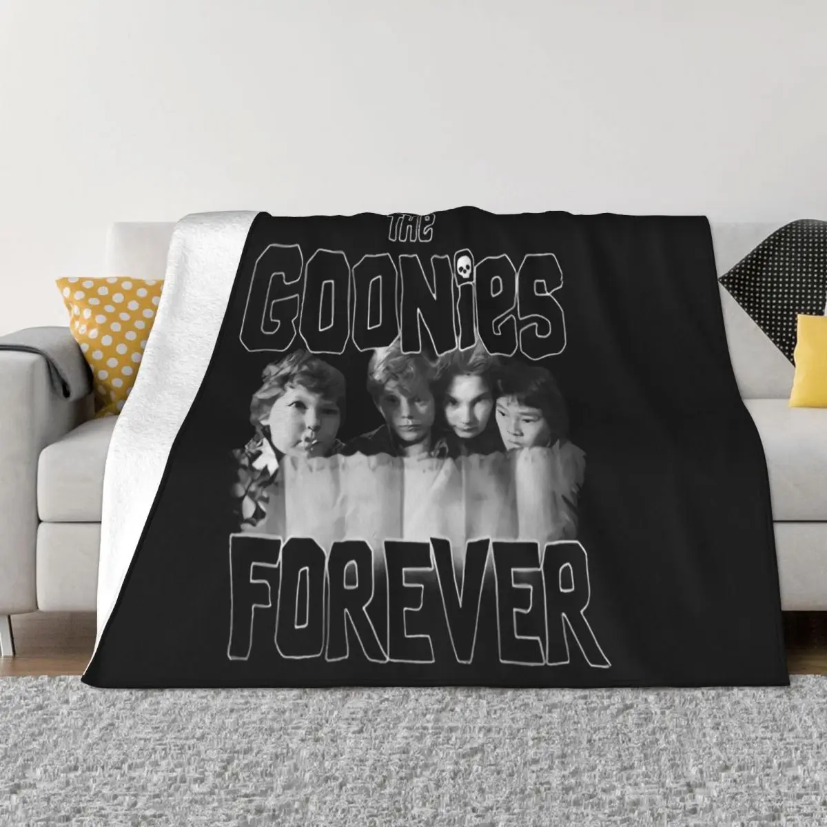 Officially Licensed The Goonies Forever Big Tall 3Xl 4Xl 5Xl Mens Western Style Game Steampunk Swag Throw Blanket