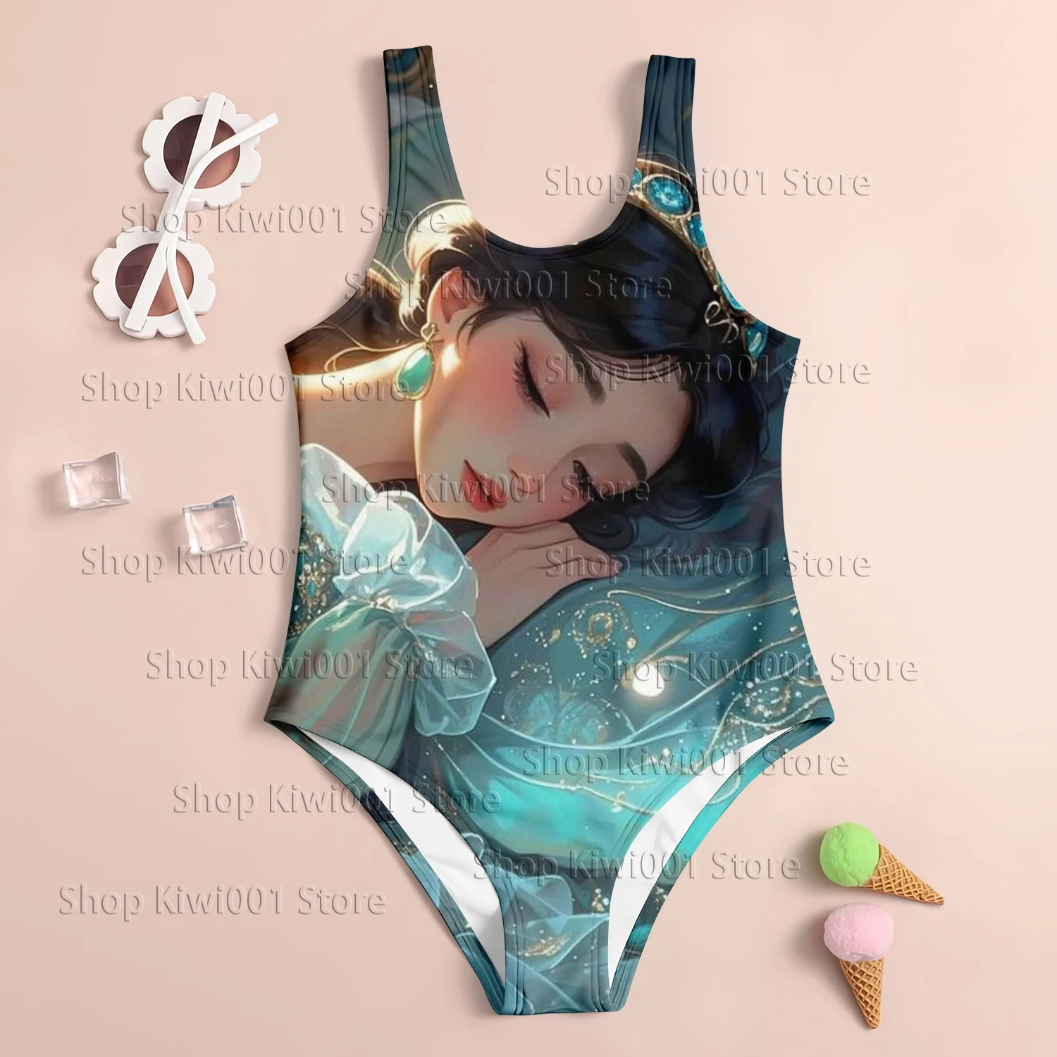 

Быстросохнущие и дышащие купальники и спортивная одежда серии Princess с 3D-принтом для взрослых, родителей и детей