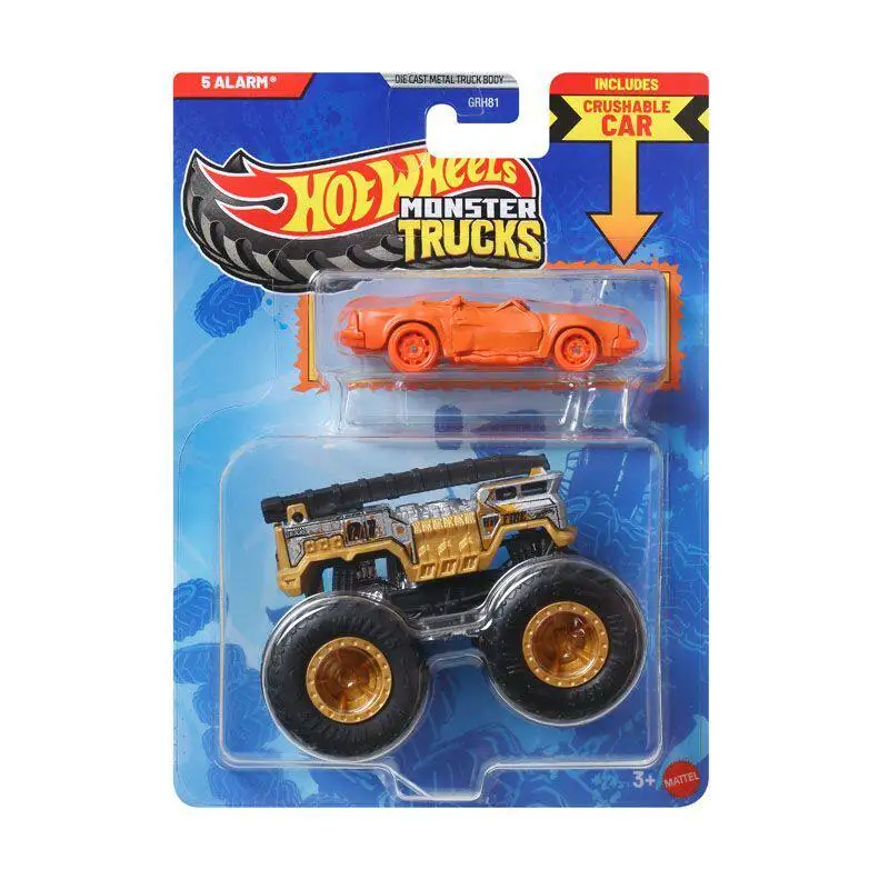 

2026 Hot Wheels Cars MONSTER TRUCKS 5 Alarm Metal Die-cast Model Collection Toy Vehicles