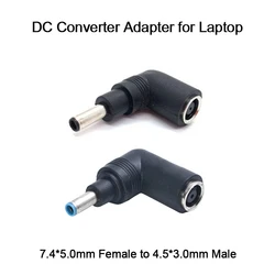 Dc Power Adapter Plug Voor for Hp Dell Dc Jack 7.4*5.0mm Female Naar 4.5*3.0mm Man Met Pin Converter Voor Laptop Notebook