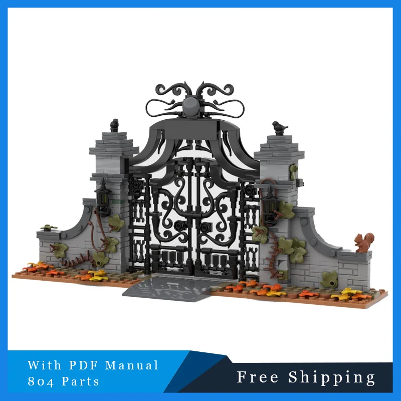 804 PCS MOC 크리 에이 티브 빌딩 블록 대학 입학 자동차 디스플레이 장면 모듈 형 모델 교육 장난감 어린이를위한 크리스마스 선물