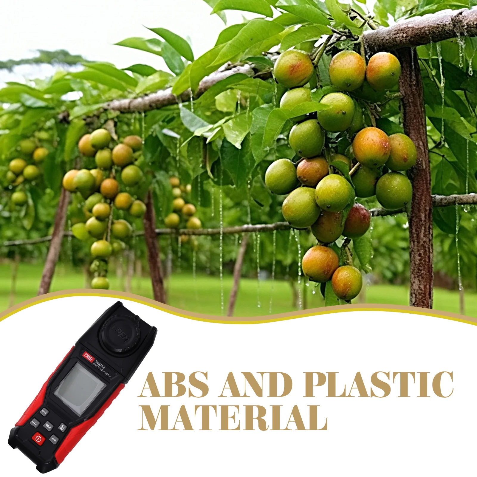 식물용 미터 디지털 디스플레이 광 광도계 휴대용 부드러운 고무 휴대용