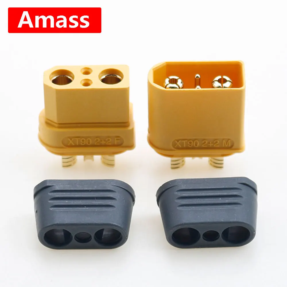 Original XT90I male and female plug t plug interface connector XT90 with signal pin planting machine XT90i 2+2 plugs