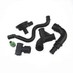 6 Pcs Crankcase Breather Hose Pipe Valve Kit for Audi A3 A4 A6 TT VW Bora Beetle Passat Seat Ibiza Exeo Ooctavia 1.8T 058103247
