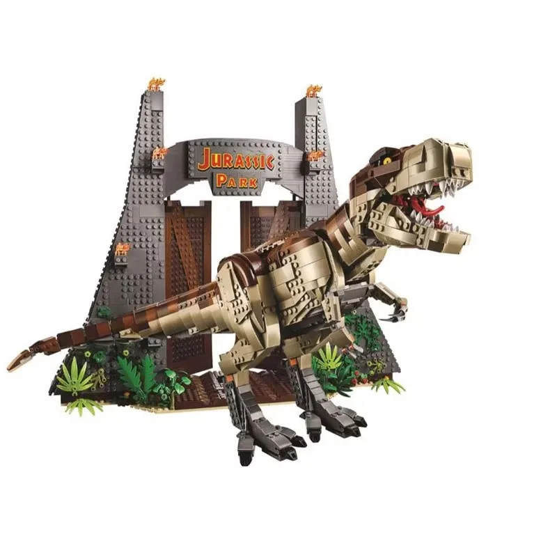 76968 Creatieve Serie 3120 Stuks Grote Tyrannosaurus Rex Dinosaurus Decoratie Jongens Monteren Bouwstenen Speelgoed