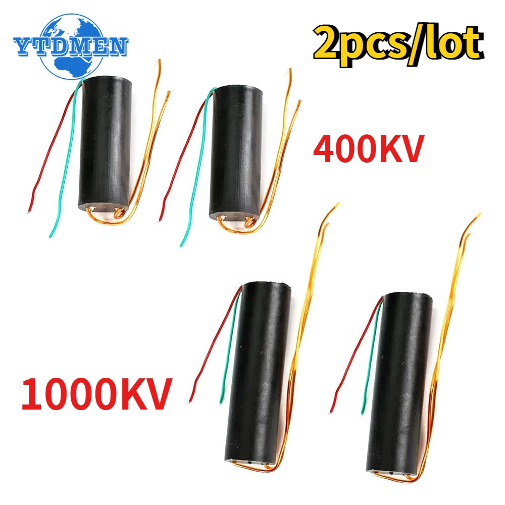 2PCS 400KV 1000KV Boost Step Up Power Module High Voltage Generator  DC 3V-6V 400000V 1000000V