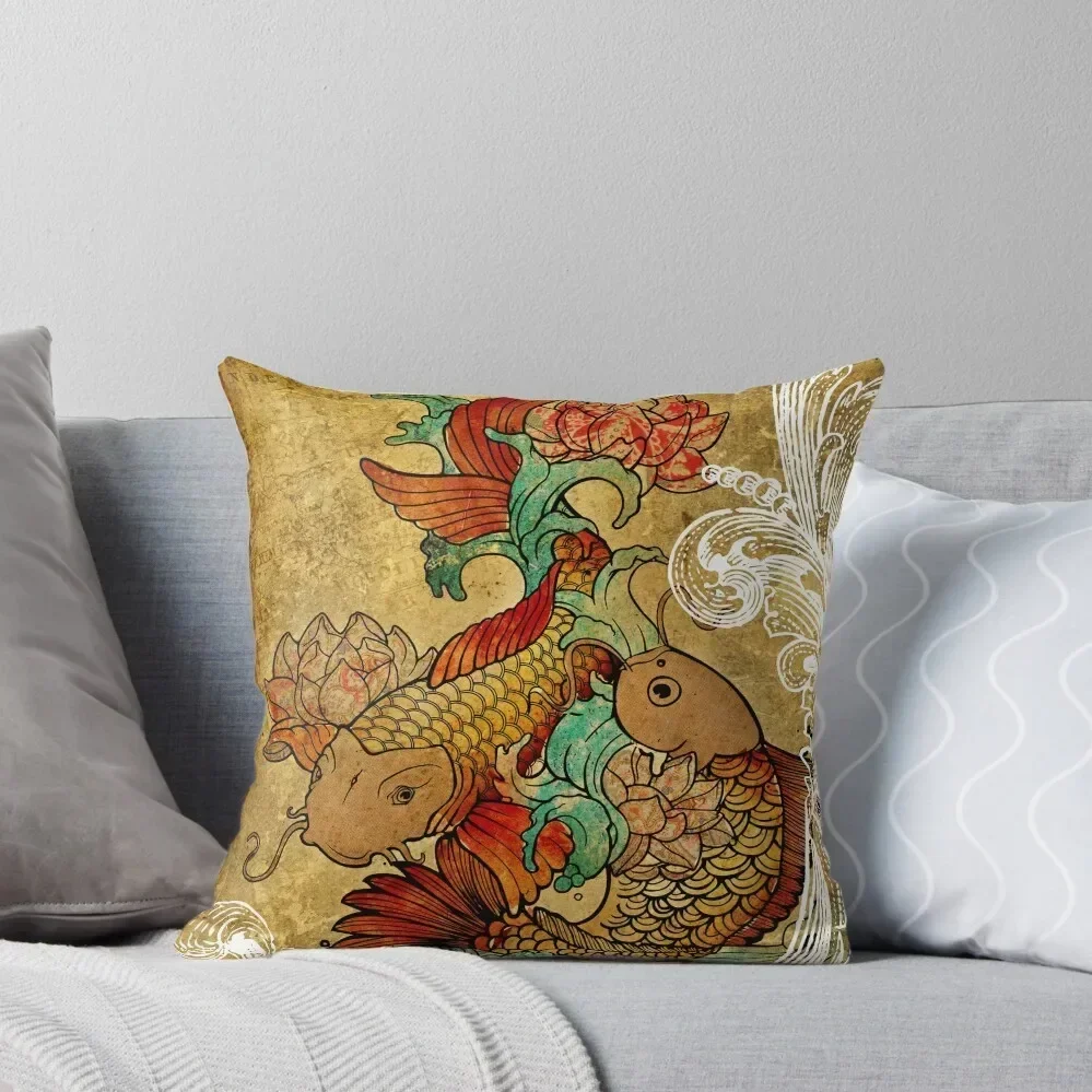 

Koi (version2) Throw Pillow luxury home accessories Cushions Cover Cushion Covers For Living Room Custom Cushion pillow