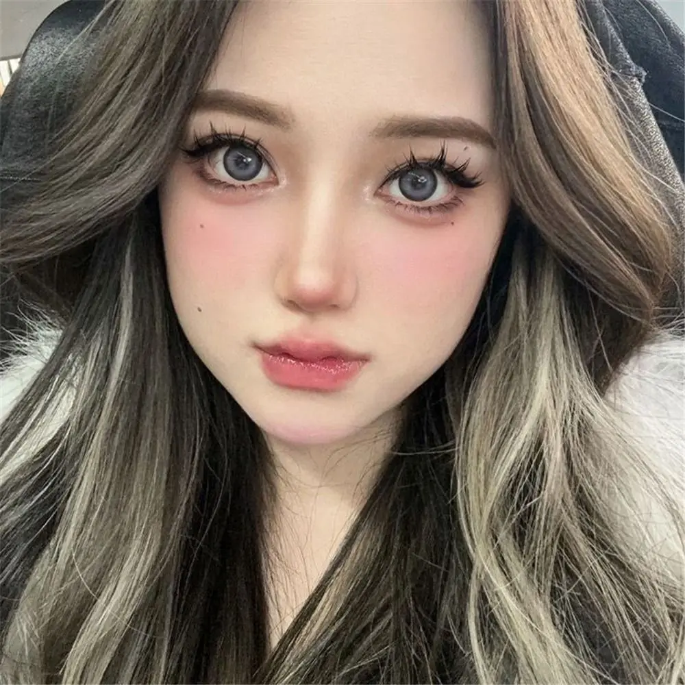 5 Pairs Pack Japanese Cosplay False Eyelashes Faux Mink Dramatic Manga Anime Lashes Thick Strip Lashes for Women