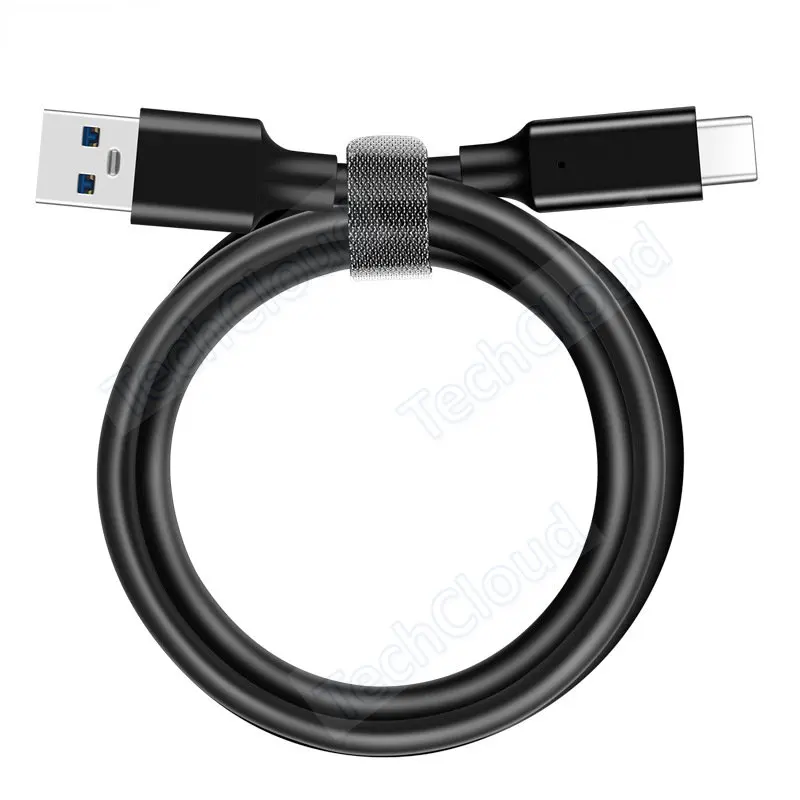 كابل USB قصير C ، USB 3.0 Type-C 3A 60 واط سلك شحن سريع كابل مزامنة البيانات للهواتف الذكية