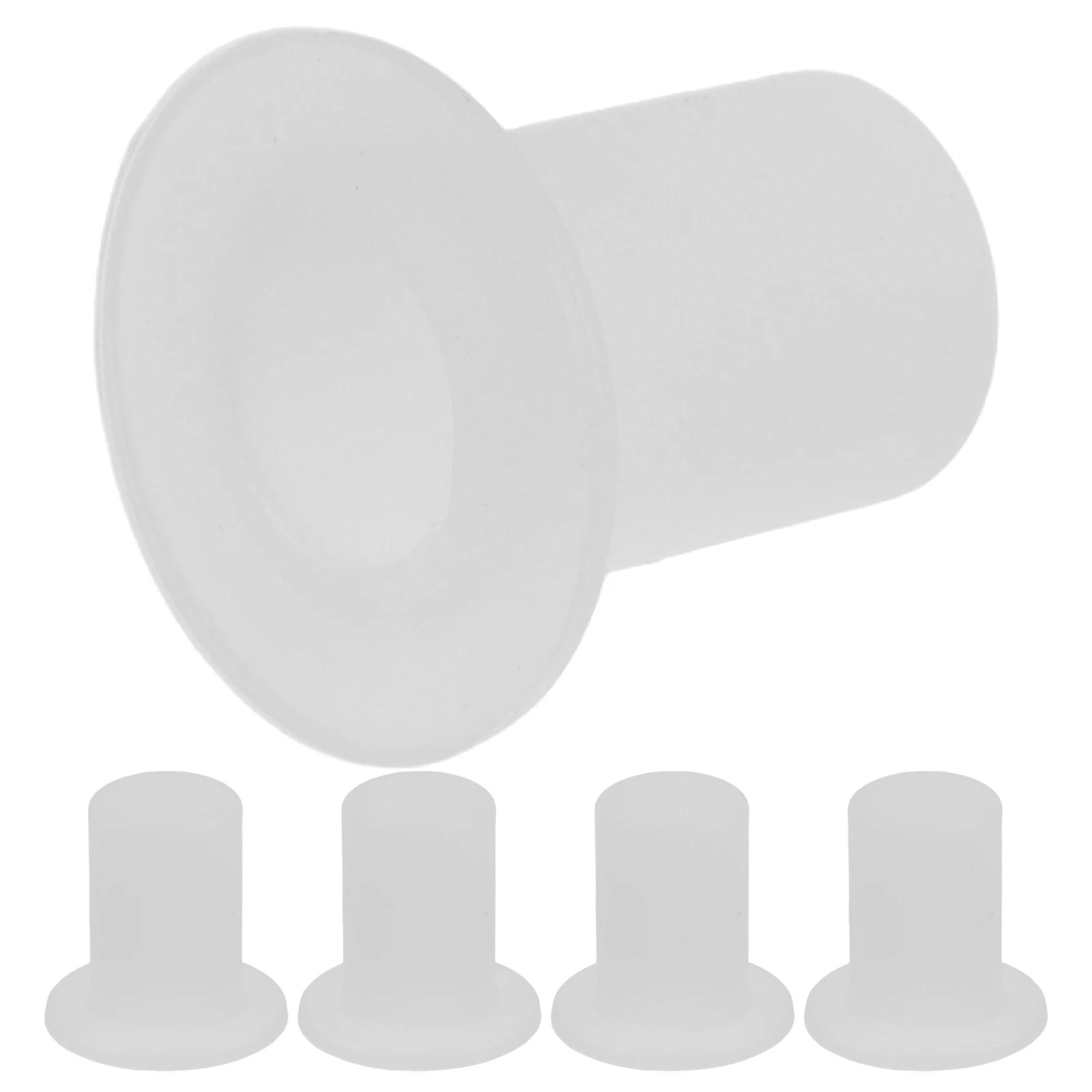 

5 Pcs Cup Accessories Leakproof Gasket Silicone Seal Sealing Plug Hot Water Bottle Lid White