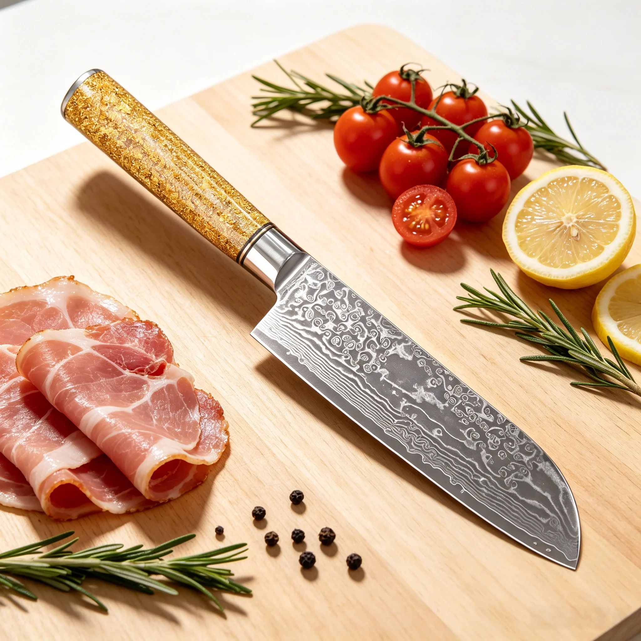 Японский нож Сантоку из дамасс – обзор и цена Home Cooking In Japanese