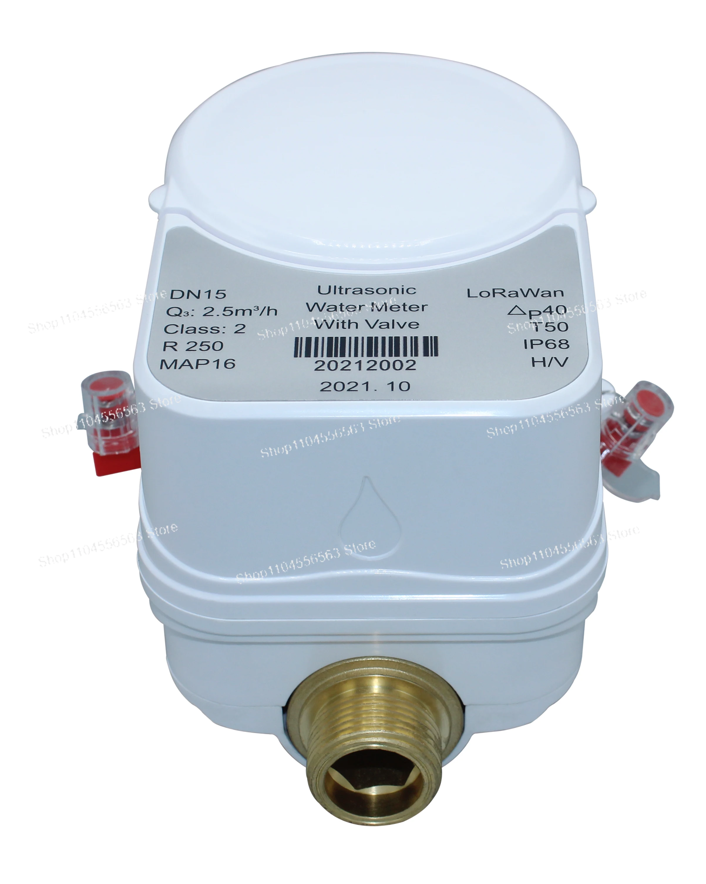 WiFi Water Flow Meter 3/4 Inch Ultrasonic Water Meter with Automatic Shut-off Leak Detection for Home Automation Tuya Compatible