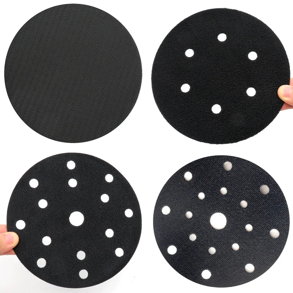 Almofada de proteção de gancho e laço - Acessórios de ferramenta elétrica de disco de almofada de interface de 6 polegadas para polimento e moagem de lixadeira