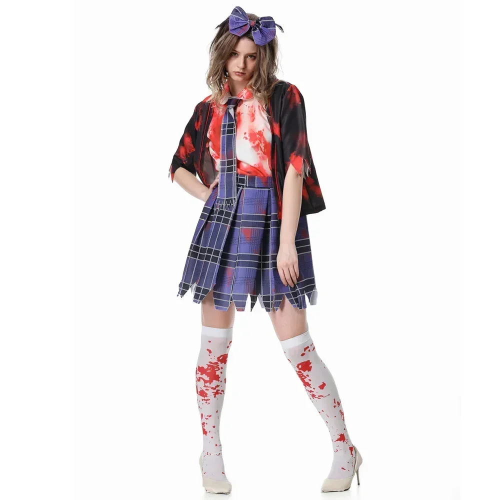 

Halloween Adult Cosplay Zombie Student Vampire Stage Masquerade Costume