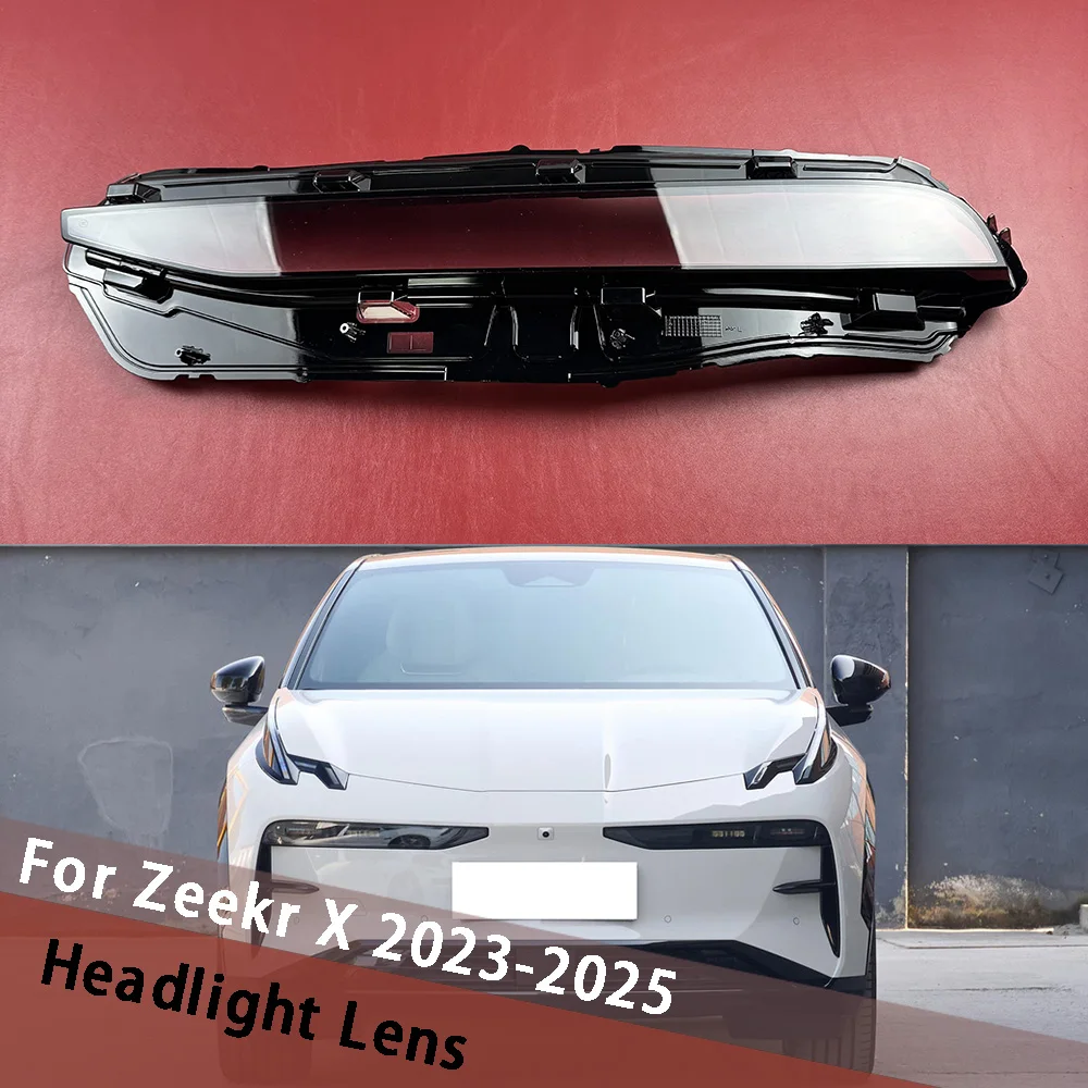 

For Zeekr X 2023 2024 2025 Headlight Cover Transparent Lampshade Headlamp Shell Plexiglass Replace Original Lens Lampcover