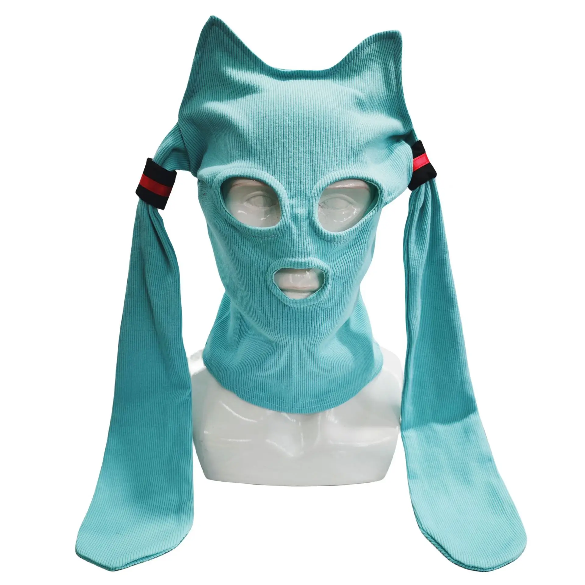 2024 New Anime Hatsune Miku Figure Kawaii Woolen yarn Kidnapper Headgear Game Anime hat Cosplay mask Funny Cosplay props Gifts