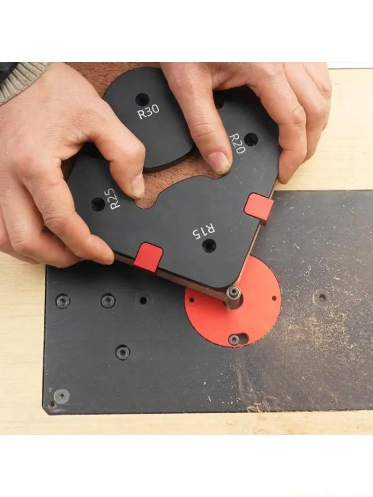 

A2BE Corner Jigs Templates Woodworking Tool for Smooth Radius Corners 15-R30/R35-R50
