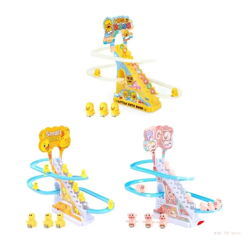 Jouets amusants pour bébé, piste canard électrique, jouets coulissants, pour garçons filles, jouet pour monter les