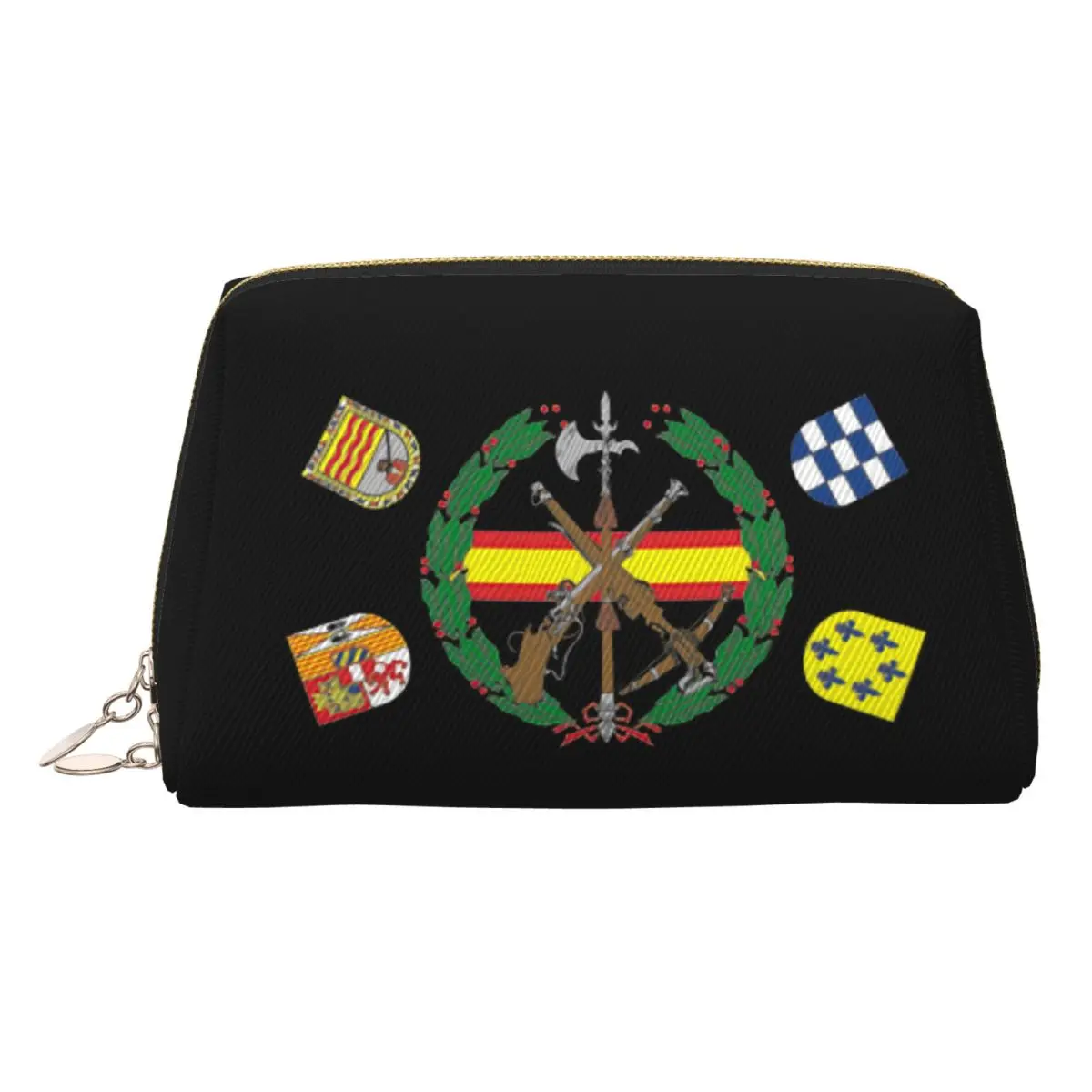 Cute Spanish Legion Travel Toiletry Bag for Women Spain Coat of Arms Makeup Cosmetic Bag Beauty Storage Dopp Kit