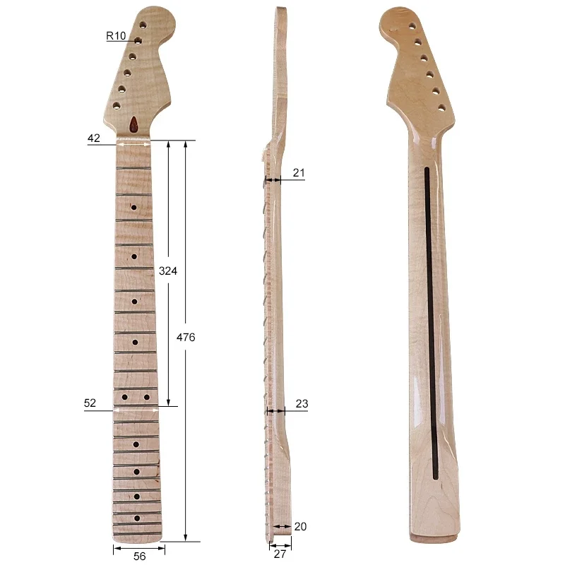 

Tiger print natural guitar neck 22 products 6 string electric guitar handle Tiger print handle Maple modified DIY instrument acc