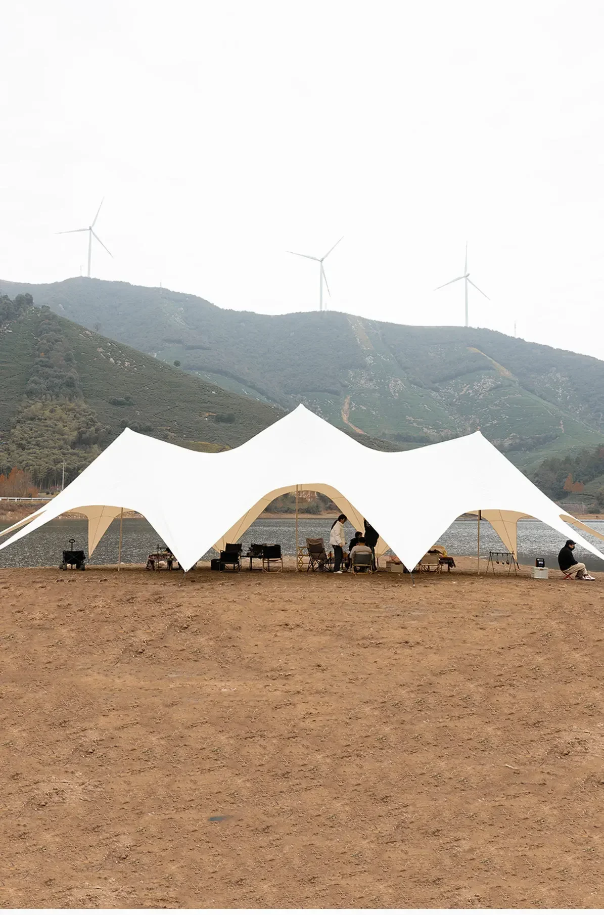 Resistant White Marquee Custom Single Top Star Shelter Event Camping Beach Star Tent For Outdoor Events