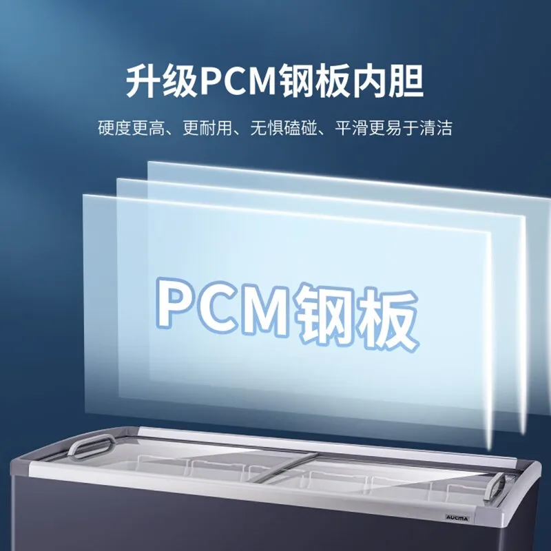 Congelatore per esposizione di gelato SD-702C Congelatore per isola Congelatore in vetro refrigerato Vetrina orizzontale per conservazione della freschezza