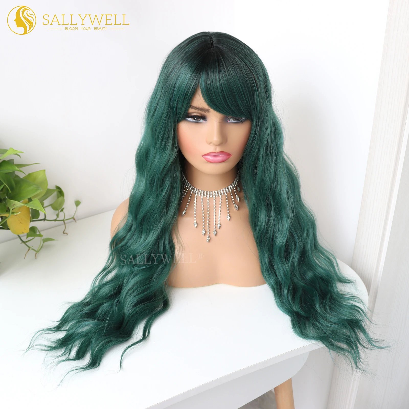 perruque-longue-verte-avec-frange-perruque-verte-ondulee-ombree-pour-femmes-perruque-de-cosplay-longue-vert-fonce-aspect-naturel-synthetique-pour-femmes