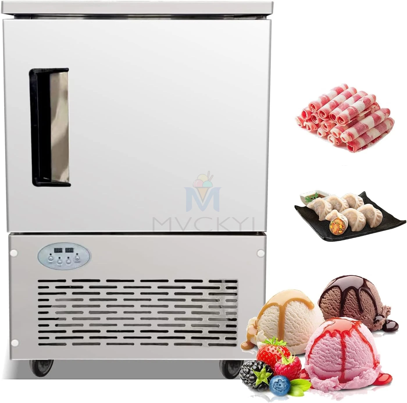 Mvckyi Fast Blast Freezer Industrial Stainless Steel Frozen ice cream Low Temperature Quick Freezing Cabinet