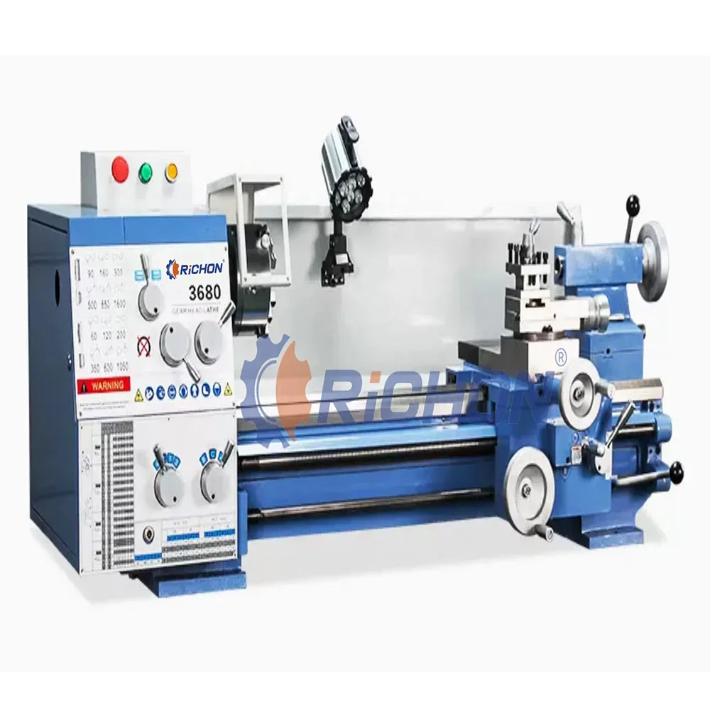 Easy Operate High Precision Gear Head Engine Bench Mini Lathe Metal Turning Tool Manual Lathes Machine