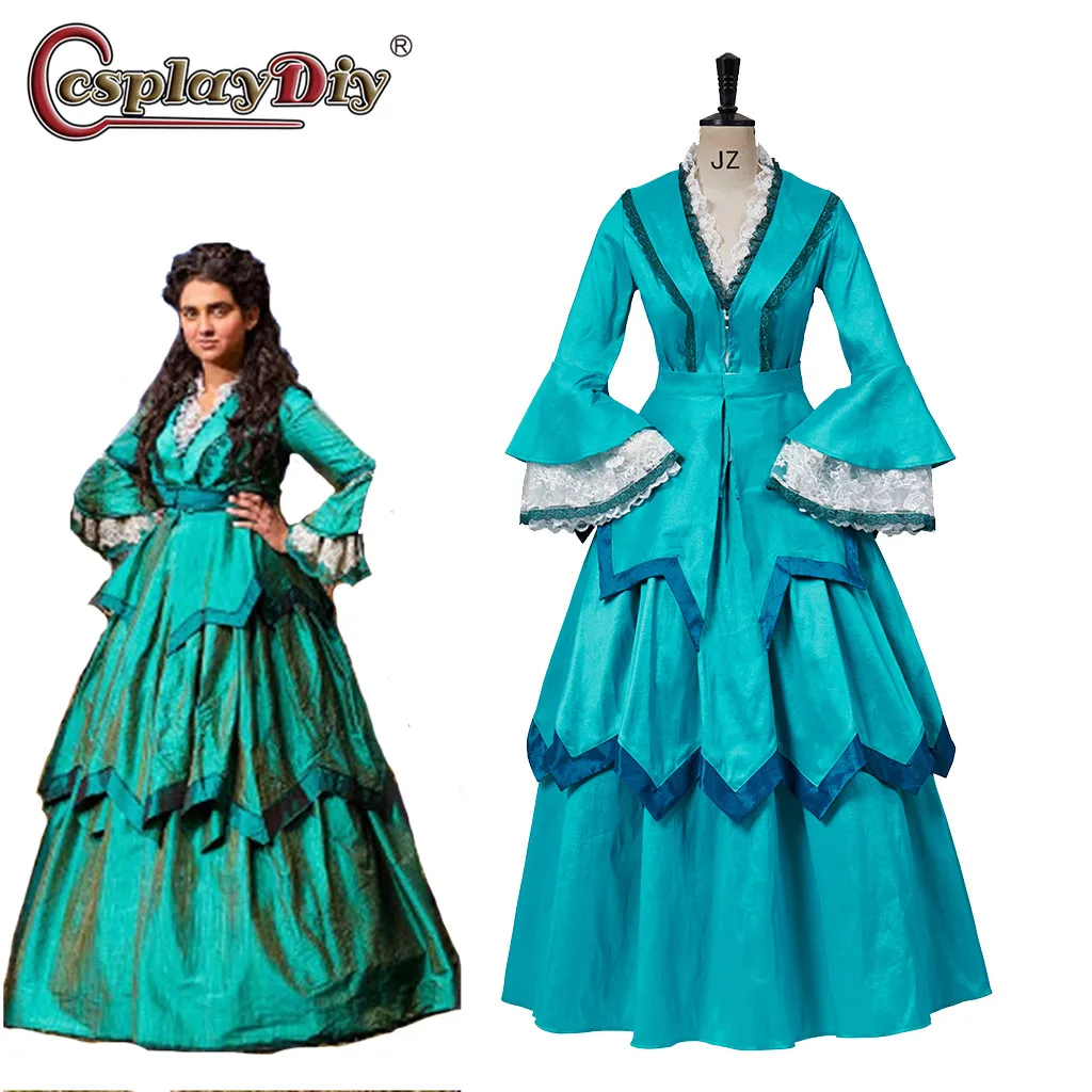 

Movie Miracle Workers Costume Baroque Marie Antoinette Dresses 18th Century Renaissance Historical Period Costumes Ball Gown