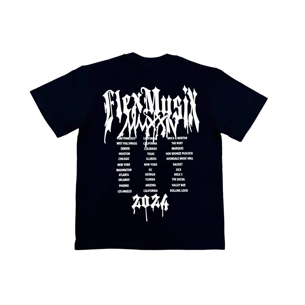 New Men Osamason Flex Musix Tour Mech T Shirts T-Shirt Hip Hop Skateboard Street Cotton T-Shirts Tee Top US size e123