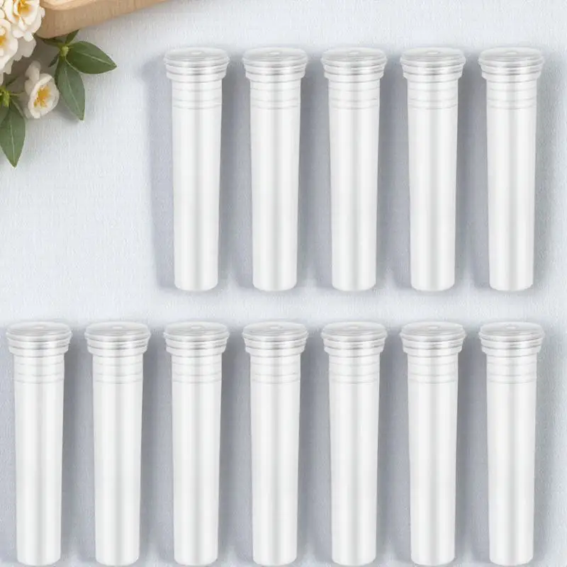 

50pcs Flower Water Tubes Transparent Plastic Containers for Fresh Flowers Florist Nutrition Vials Supplies