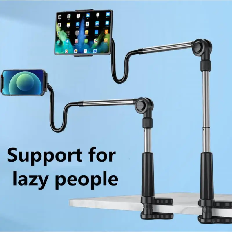 RYRA supporto per Tablet universale a braccio lungo supporto per telefono con Clip da tavolo supporto per Tablet multifunzione regolabile con staffa pigra