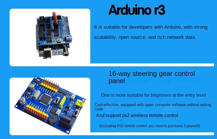2-teiliges Roboter-Manipulator-Metalllegierung KS3620, mechanischer rotierender Gimbal für Arduino-Roboter mit programmierbarem DIY-Kit für den Bildung von Ps2 – Detail 1