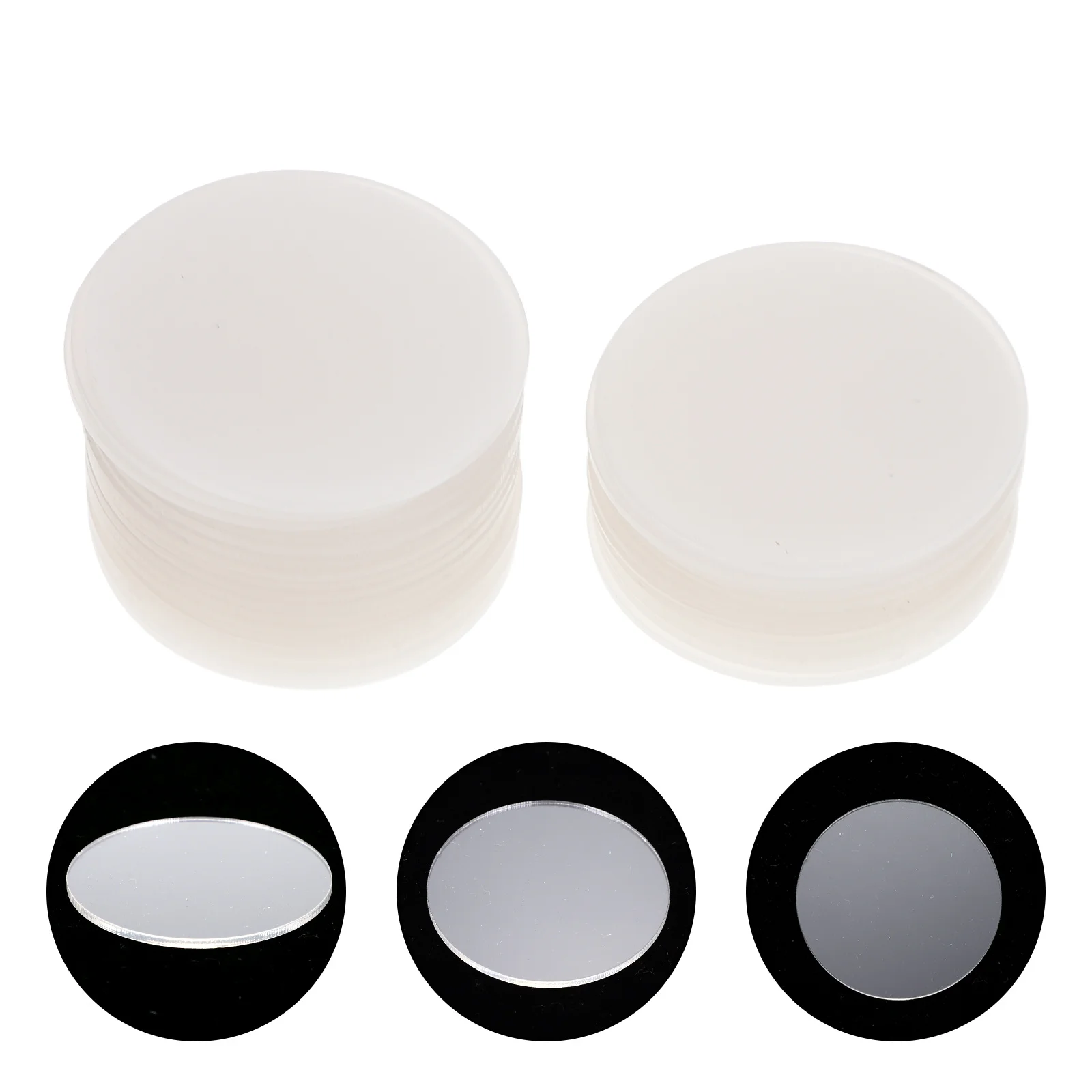 

30Pcs Clear Acrylic Round Blank Sheets Transparent Circles DIY Painting Boards Multi-Function Discs Acrylic Circles