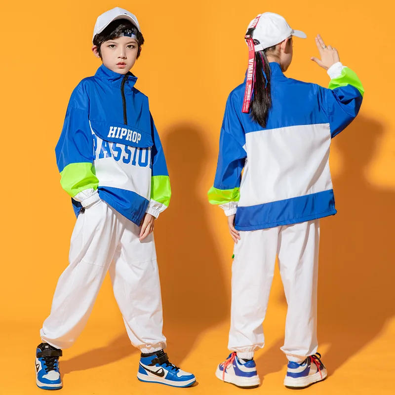 

Girls Hip Hop Clothes Kid Crop Top Cargo Pants Boy Street Dance Costumes Children Jazz Outfits Kid Streetwear Costume Stage Wear