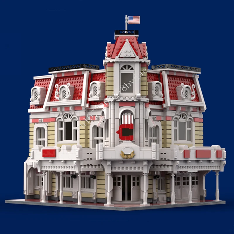 3327PCS Magic Kingdom Casey's Corner MOC streetview Puzzles Architecture Creative  Assembly Birthday Toys Gifts for Kids Ages