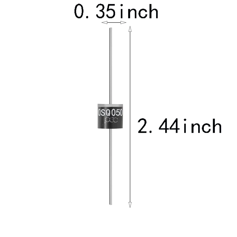 SAMIROB New  6PCS/Lot 30SQ050 Schottky Diode 30A 50V Axial for Solar Panel Parallel Reflow Protection
