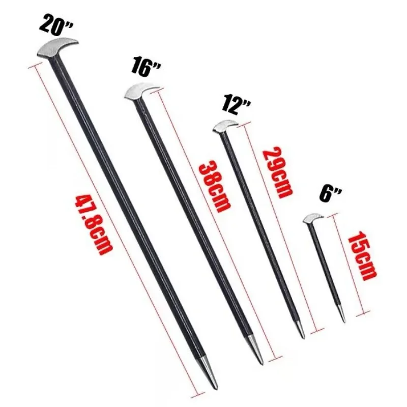 4pcs round bar crowbar nail extractor 6 