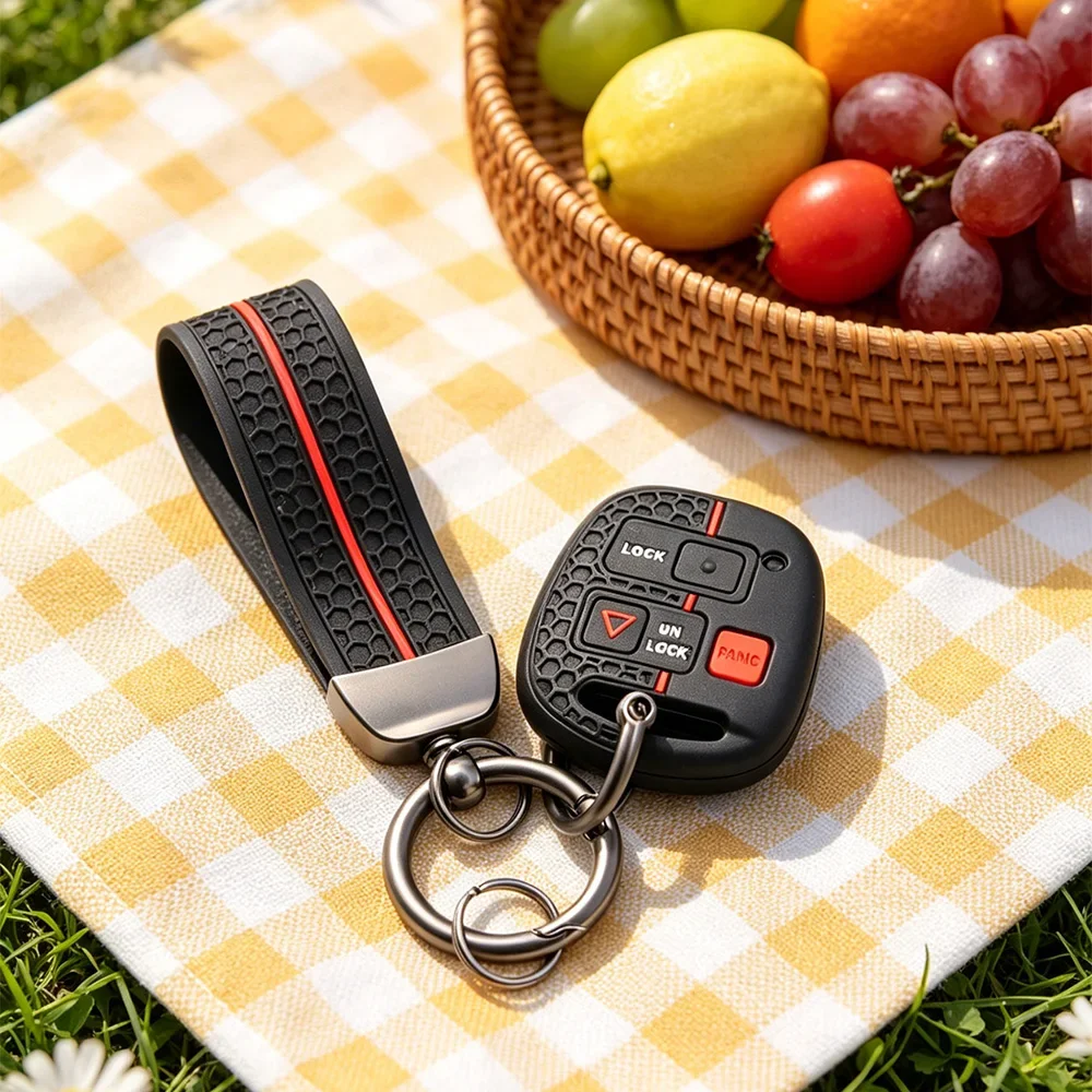 4 Buttons Silicone Car Key Cover Case For Toyota Avensis Camry Corolla For Lexus Remote Key Jacket Fob Case Car styling