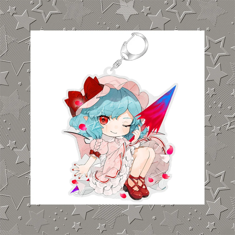6cm Anime Project Acryl Touhou Project Model Keychain Cosplay Charme Karakters Ornament Accessoires Goederen Collectie Geschenke