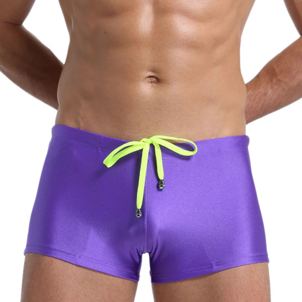 Elegante e confortável calça masculina de natação, roupa íntima, roupa de banho, shorts de praia, cuecas para dias de natação ativa