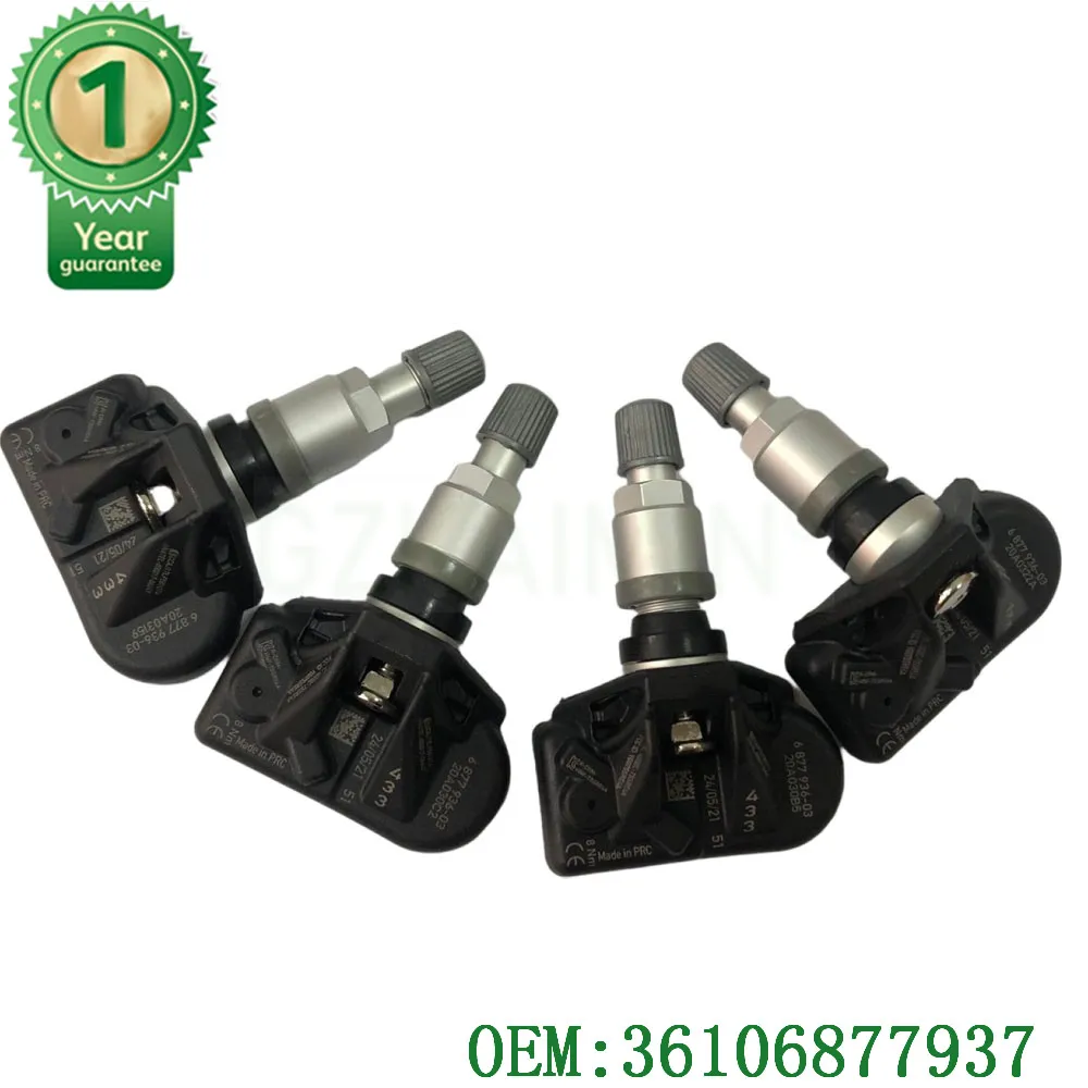 

Набор из 4 новых датчиков давления в шинах TPMS для BMW OEM 36106876955 36106887140 36106887147 36106872803 36106876957