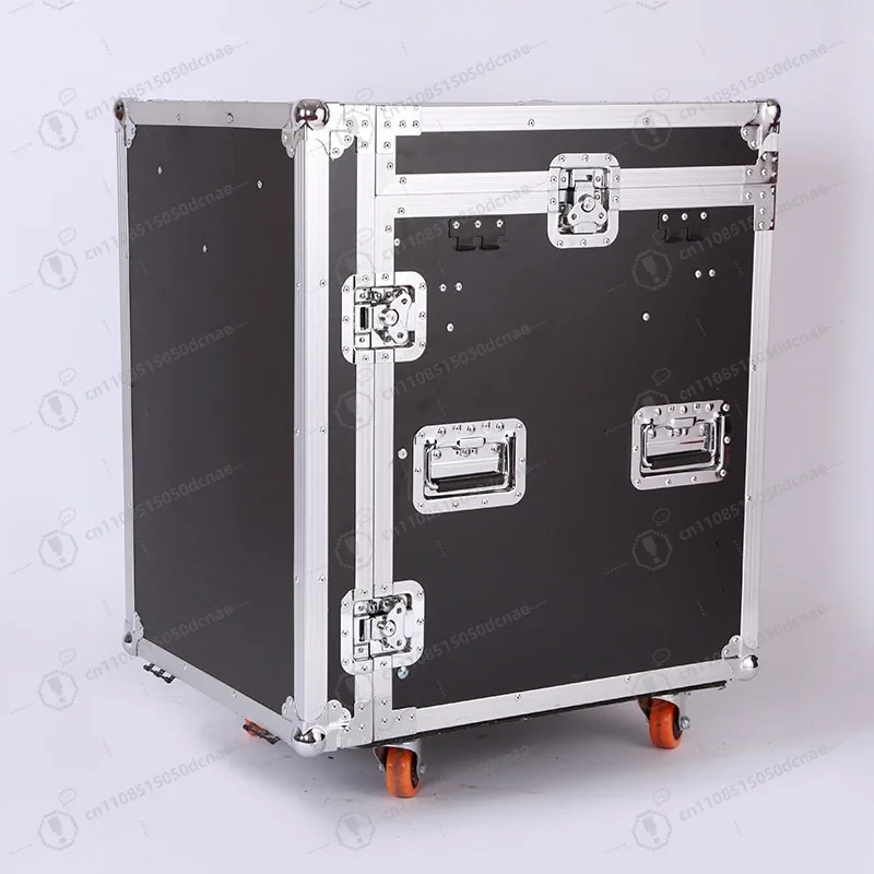 Custom 10U 12U 16U Amplifier Flight Case Cabinet Shockproof Rack Stage Mixer Equipment Cabinet
