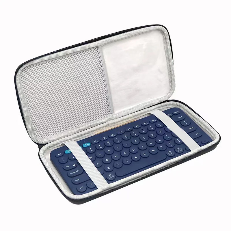 Bolsa de armazenamento de teclado à prova d'água com corda de mão, capa dura de eva para teclados sem fio, bolsa de proteção para teclado mágico apple
